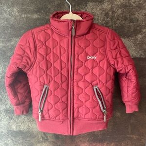 DKNY Toddler Jacket size 2T Burgundy